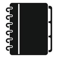 Syllabus planner icon, simple style vector