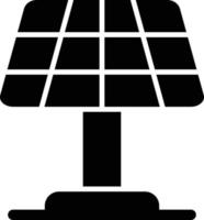 icono de glifo de panel solar vector