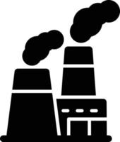 Power Station Glyph Icon vector