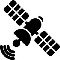 icono de glifo satelital vector