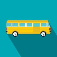 Bus icon, flat style vector