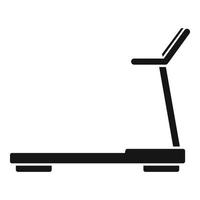 Running home treadmill icon, simple style vector