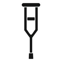 Medical crutches icon, simple style vector