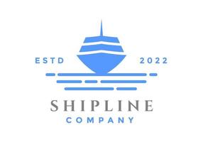 Ship logos are suitable for companies in the field of ships. vector