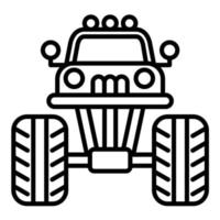 Race Truck Line Icon vector