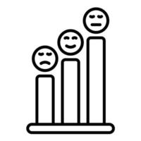 Satisfaction Level Line Icon vector