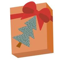 Christmas presents. New Year gift box.Happy holidays vector