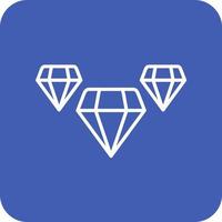 Diamonds Line Round Corner Background Icons vector