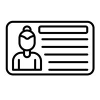 Composite Card Line Icon vector