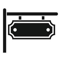 Blacksmith street board icon, simple style vector