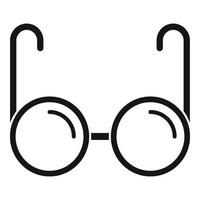 Blind eyeglasses icon, simple style vector