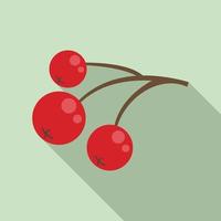 Rowan healthy icon, flat style vector