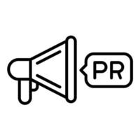 Public Relations Line Icon vector