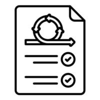 Requirement Line Icon vector