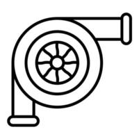 Turbo Line Icon vector