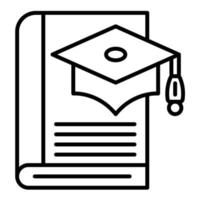 Thesis Line Icon vector