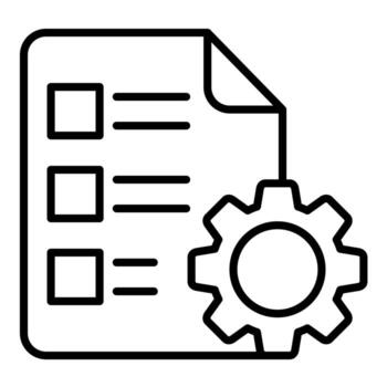 Protocol Line Icon vector