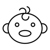 Newborn Line Icon vector