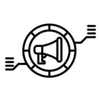 Data Segmentation Line Icon vector