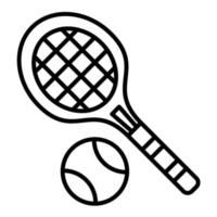 Tennis Line Icon vector