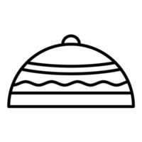 Skullcap Line Icon vector