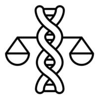 Bioethics Line Icon vector