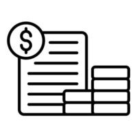 Accounts Receivable Line Icon vector