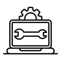 It Department Line Icon vector