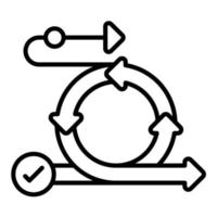 Scrum Line Icon vector