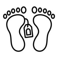 Corpse Line Icon vector