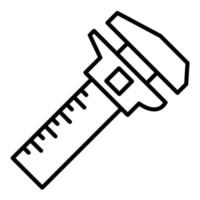 Caliper Line Icon vector