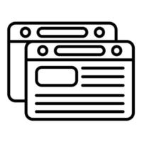 Content Marketing Line Icon vector