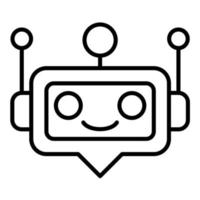 Bot Line Icon vector