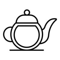 Teapot Line Icon vector