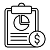 Free Proposal Line Icon vector