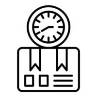 Delivery Time Line Icon vector