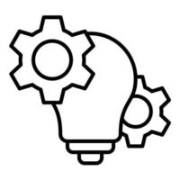 Creative Idea Line Icon vector