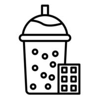 Smoothie Line Icon vector