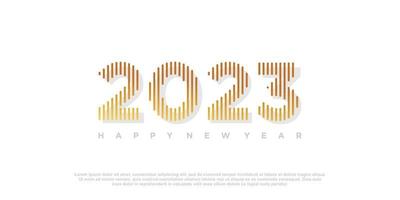 2023 logo design for new year with creative concept vector