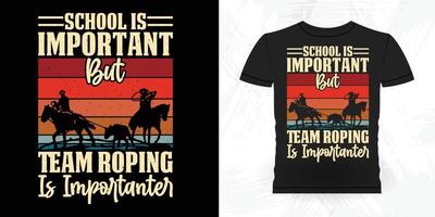 divertido montar a caballo retro vintage caballo camiseta diseño vector