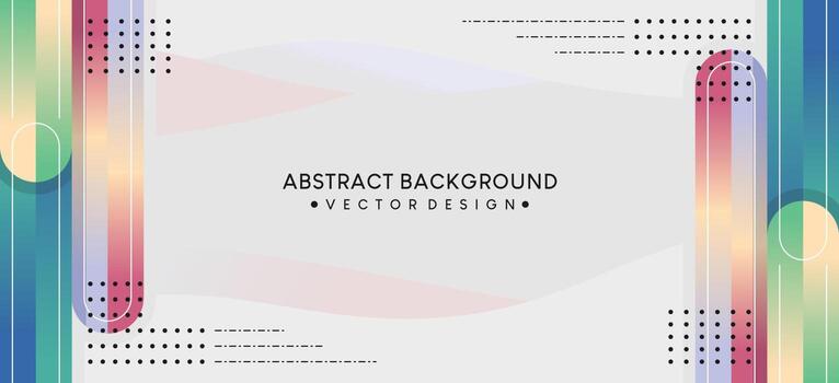Abstract background design with colorful soft layer elements vector