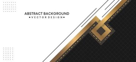Abstract background design with geometric gold lines vector