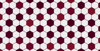 Football background in the colors of the flag of Qatar, World Cup 2022 - Vector