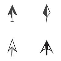 Spear logo vector design template