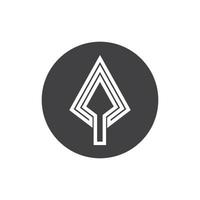 Spear logo vector design template