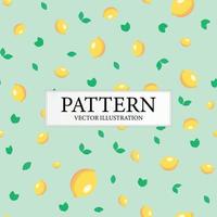 Stylish modern pattern set of yellow lemons - Vector