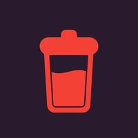 Sport shaker icon vector