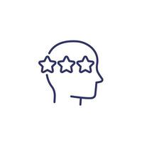 experience and skills line icon vector