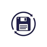 backup, floppy disk vector icon