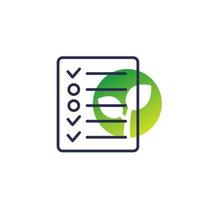 Eco project or green solution icon vector